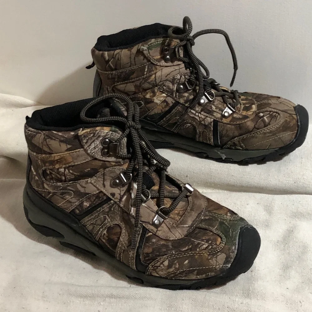 Realtree Camo Hiking Trail Boots Boys Size 5
